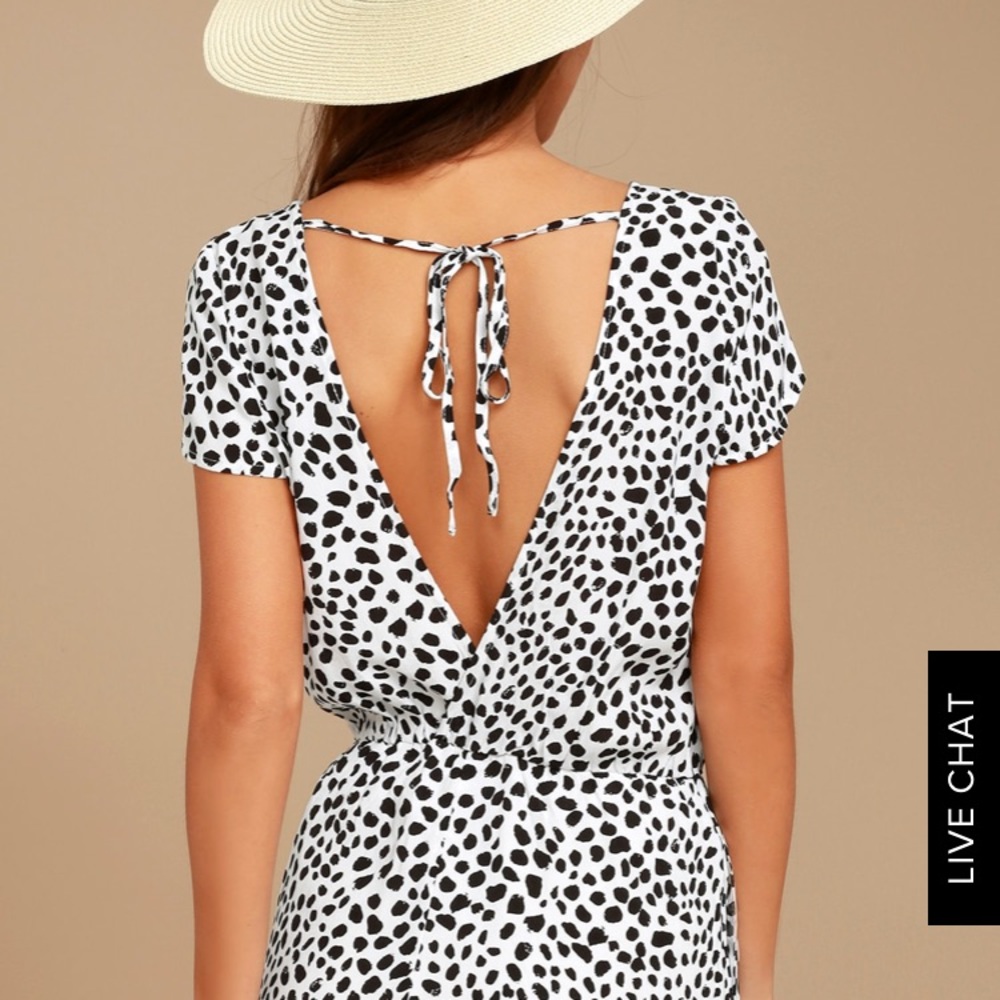 Backless Lulu’s Romper with pockets
